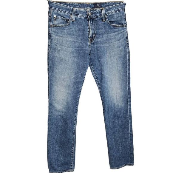 Men's AG Adriano Goldschmied The Graduate Jeans Tailored Leg Size 30x34 - Picture 7 of 14